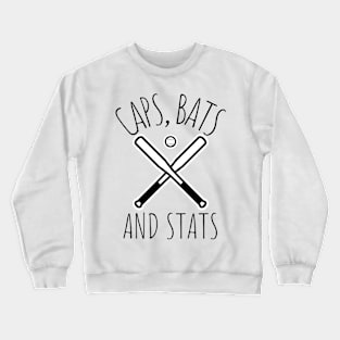 Caps, Bats and Stats Crewneck Sweatshirt